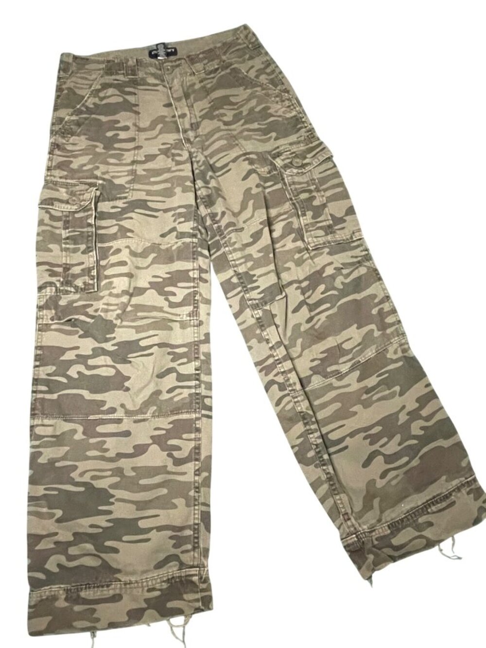 Steve & Barrys Mens 32x30 Camouflage Cargo Pants 100% Cotton Made In Nepal